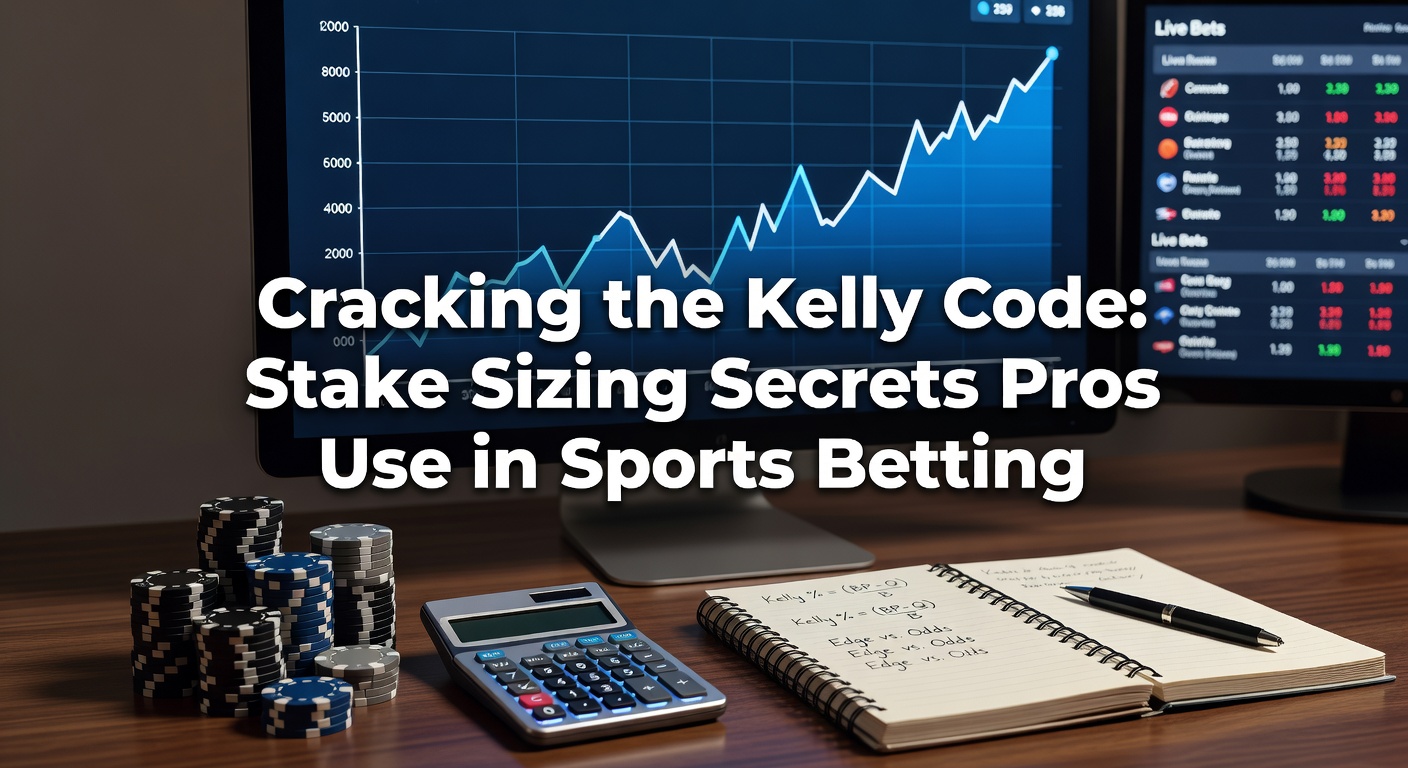 Graph illustrating Kelly Criterion stake sizing curves for varying edge probabilities in sports betting scenarios