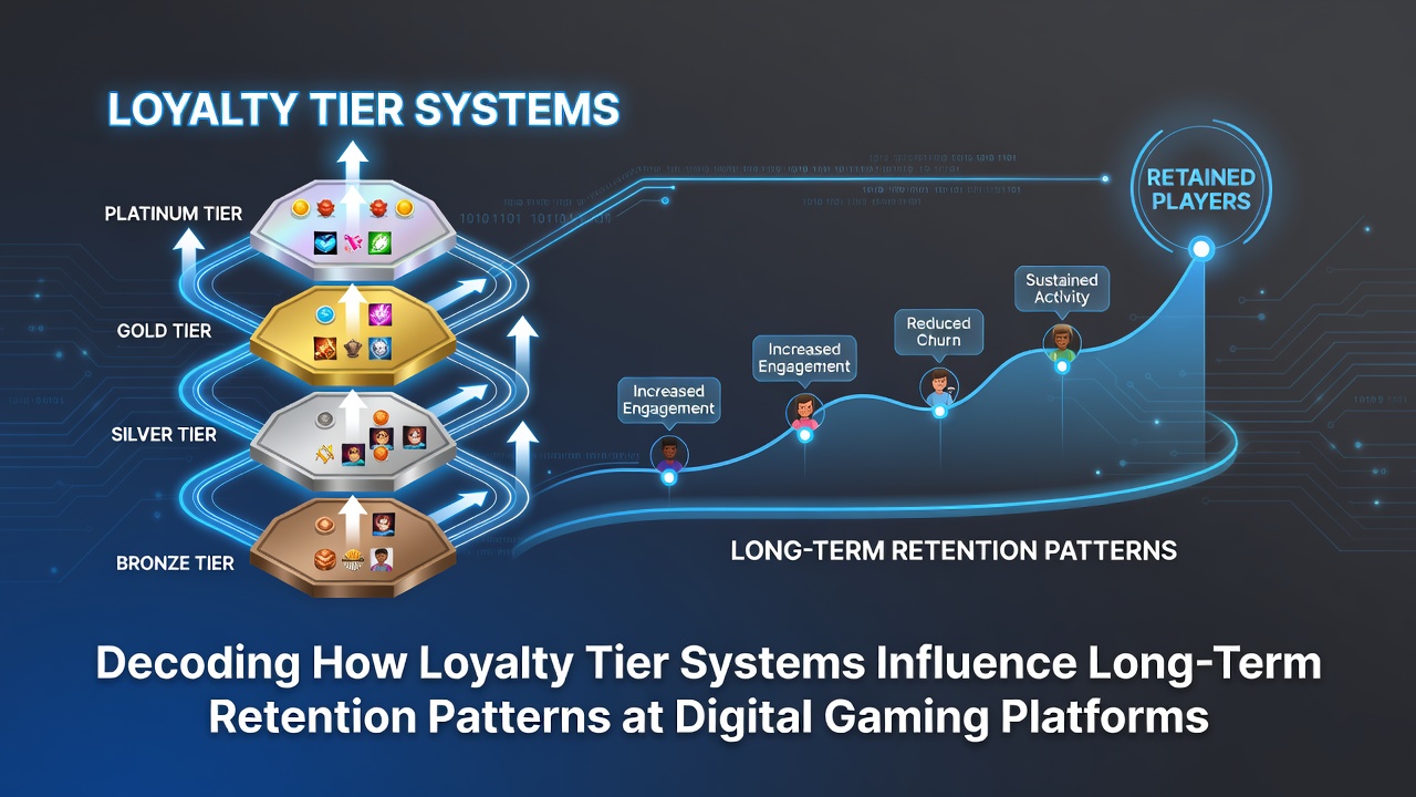 Illustration of loyalty tier progression in digital gaming platforms