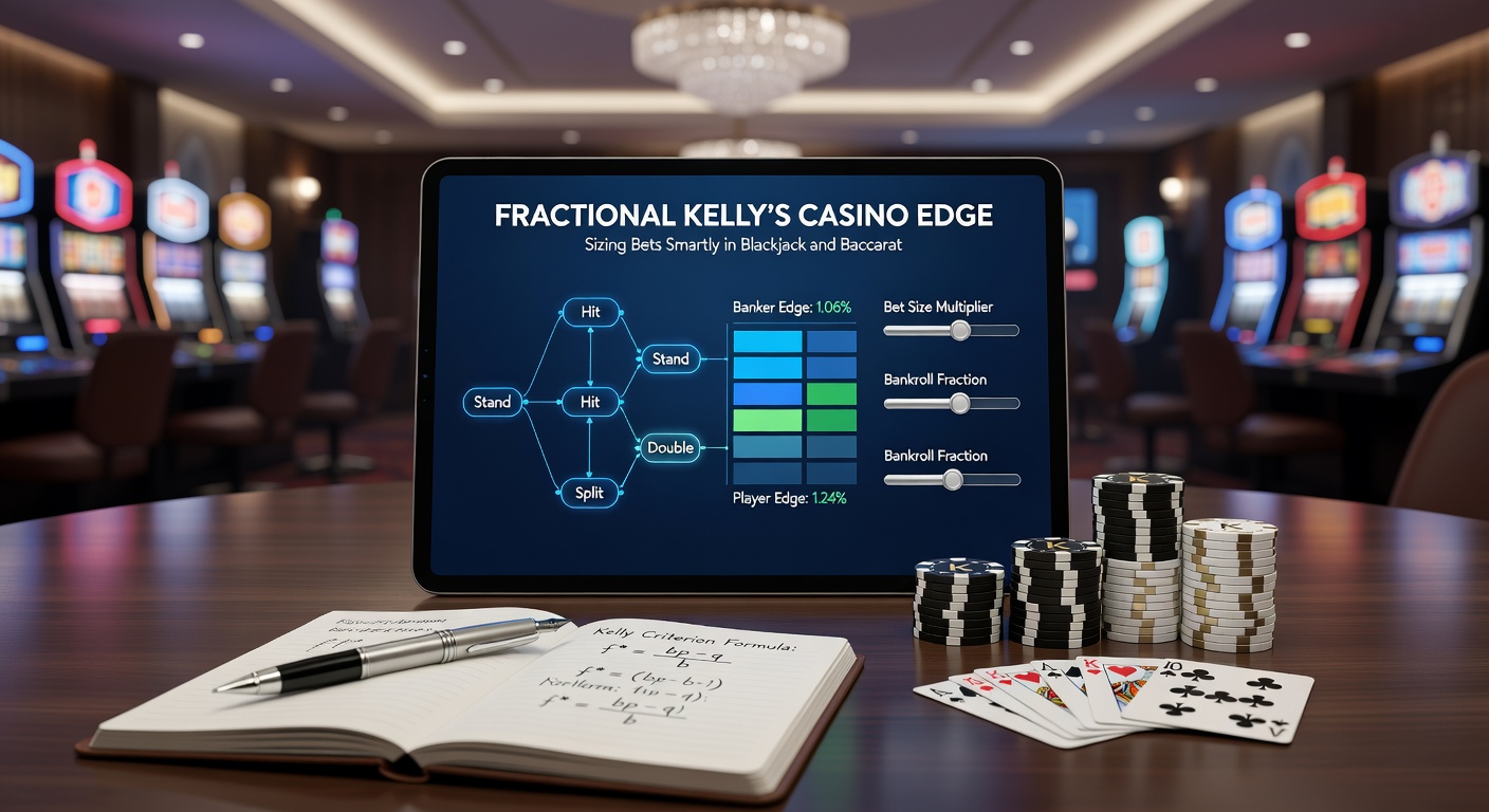 Graph illustrating Kelly Criterion bet sizing curves for varying bankroll growth in casino games like blackjack