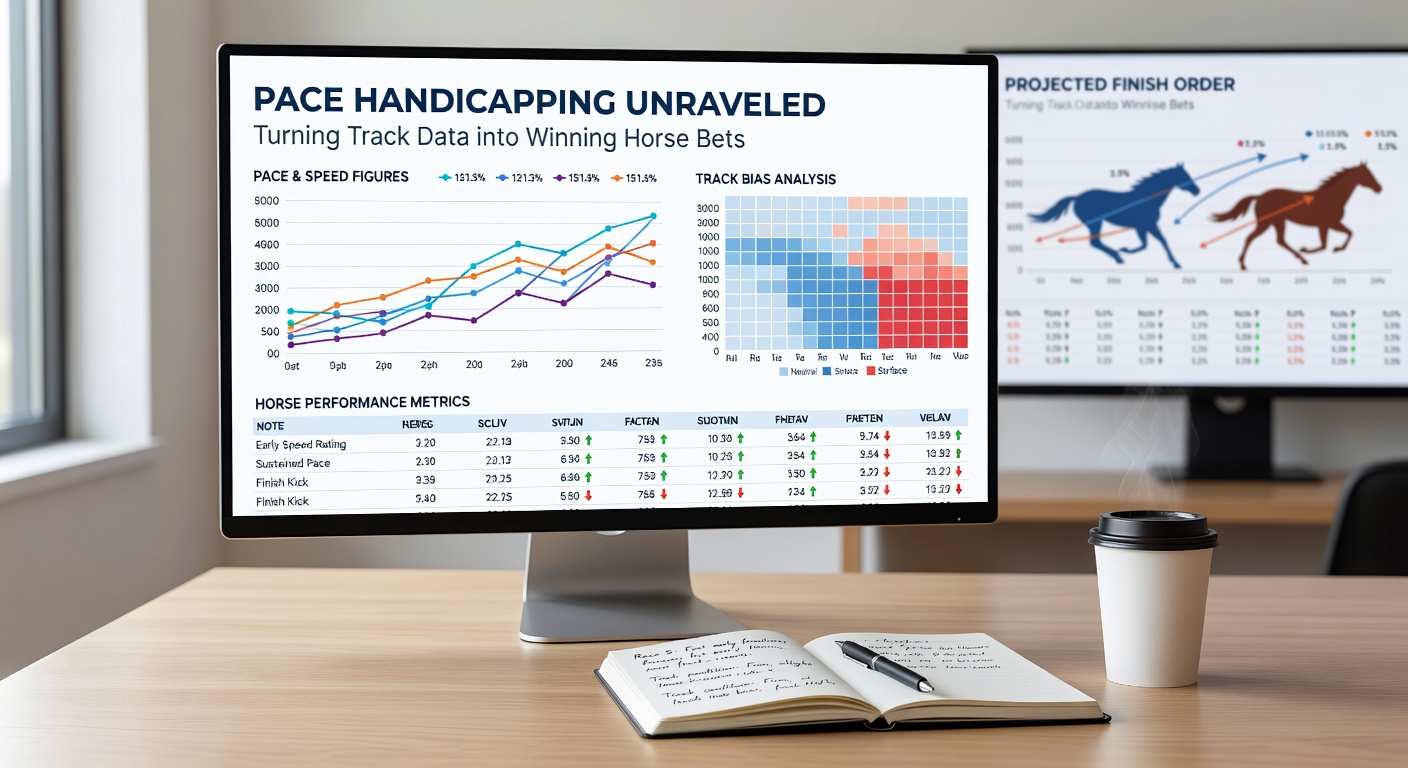 Close-up chart of pace figures and sectional times from a recent horse race, highlighting data points used in handicapping analysis