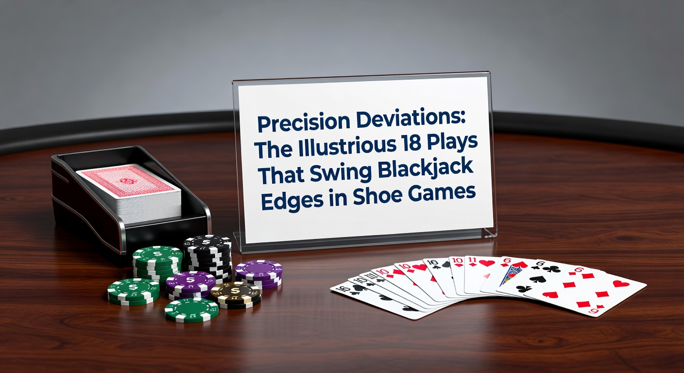 Blackjack shoe game setup showing dealt cards and player decisions on a casino table